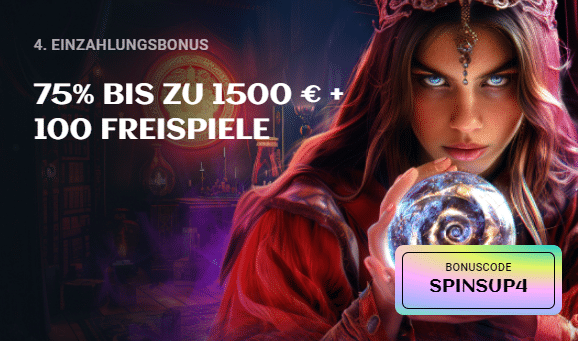 Spinsup Casino DE Fourth Deposit Bonus